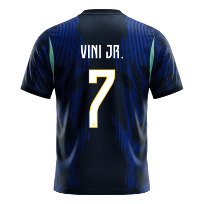 VINI JR. #7 Brazil Mens Away Soccer Jersey World Cup 2026 Navy