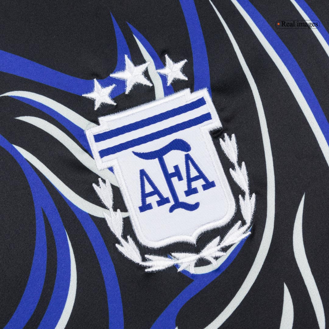 Argentina Mens Away Soccer Jersey World Cup 2026 Black