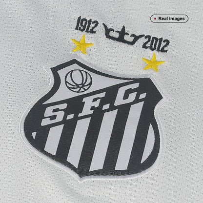 Retro NEYMAR JR #11 Santos FC Mens Home Soccer Jersey 2012 White