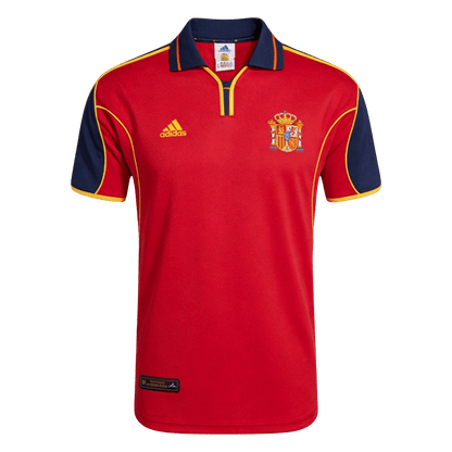 Retro Spain Mens Home Soccer Jersey 2000 Red