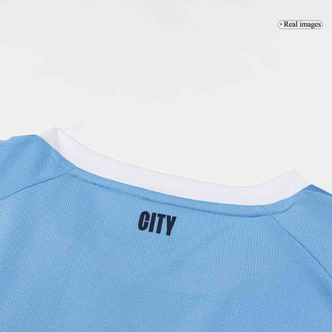 DE BRUYNE #17 Manchester City Mens Home Soccer Jersey 2025/26 Blue [PREMIUM]