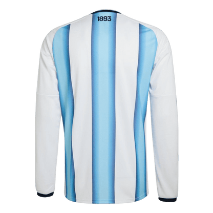 Argentina Mens Home Long Sleeve Soccer Jersey World Cup 2026 Blue&White