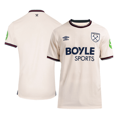 West Ham United Mens Away Soccer Jersey 2025/26 White
