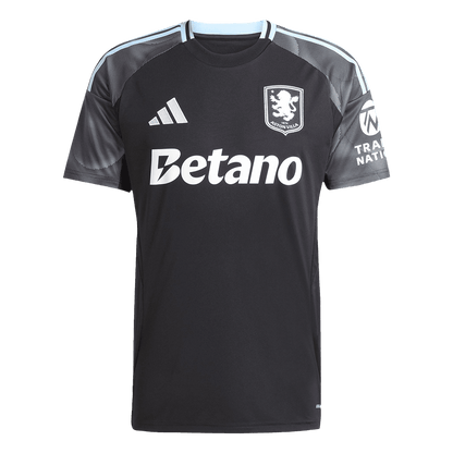 Aston Villa Mens Away Soccer Jersey 2025/26 Black