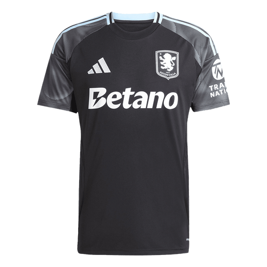 Aston Villa Mens Away Soccer Jersey 2025/26 Black