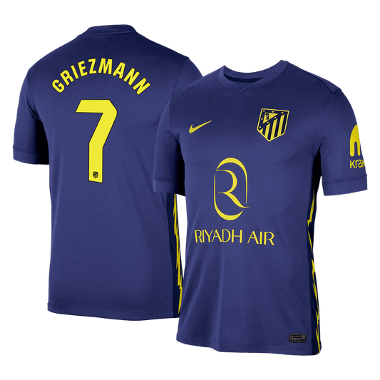 GRIEZMANN #7 Atletico Madrid Mens Away Soccer Jersey 2025/26 Navy