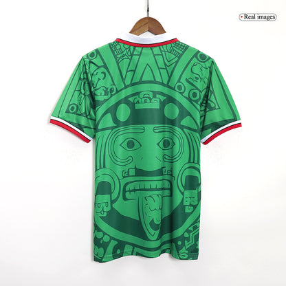 Retro Mexico Mens Home Soccer Jersey 1998 Green