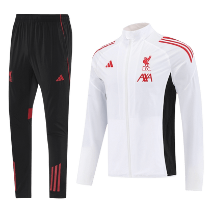 Liverpool Mens Training Tracksuit Kit 2025/26 White