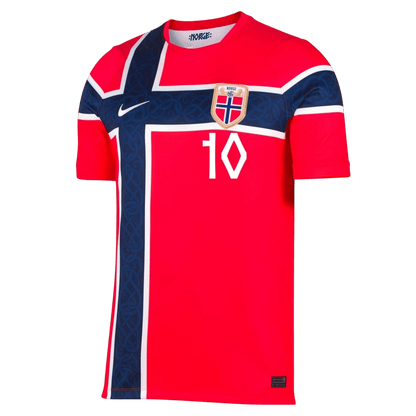 Ødegaard #10 Norway Mens Home Soccer Jersey World Cup 2026 Red