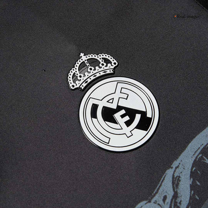 Retro SERGIO RAMOS #4 Real Madrid Mens Third Away Soccer Jersey 2014/15 Black