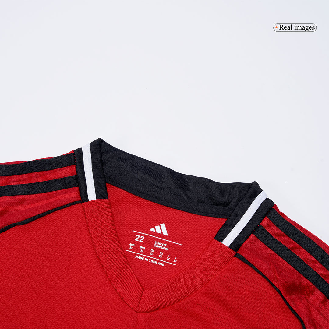 Manchester United Kids Home Soccer Full Set 2025/26 Red
