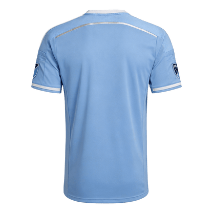 Retro New York City Mens Home Soccer Jersey 2015 Blue