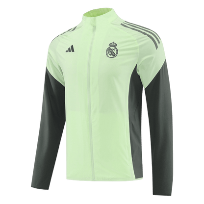 Real Madrid Mens Windbreaker Jacket 2025/26 Green