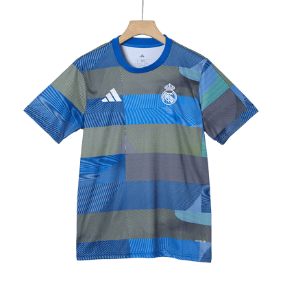Real Madrid Mens Pre-Match Soccer Jersey 2025/26 Blue
