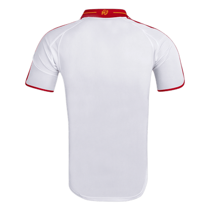 Retro Spain Mens Away Soccer Jersey 2000 White