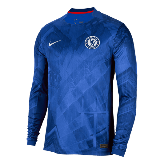 Chelsea Mens Home Long Sleeve Soccer Jersey 2025/26 Blue
