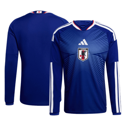 Japan Mens Home Long Sleeve Soccer Jersey World Cup 2026 Navy