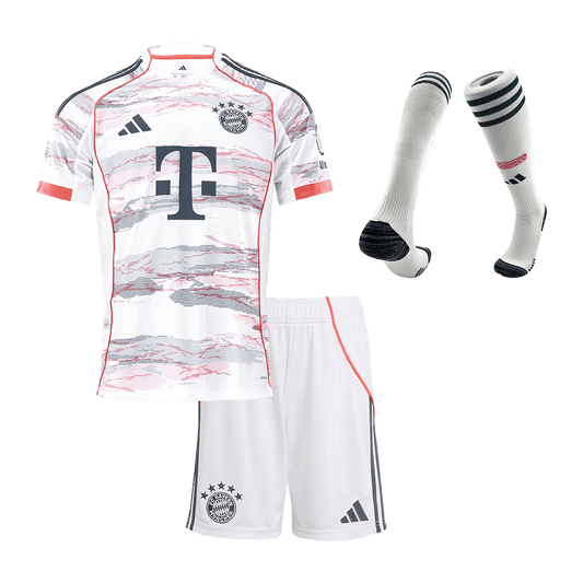 Bayern Munich Kids Away Soccer Full Set 2025/26 White