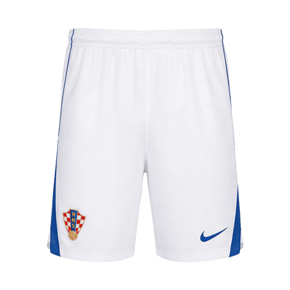 Croatia Mens Home Soccer Shorts World Cup 2026 White