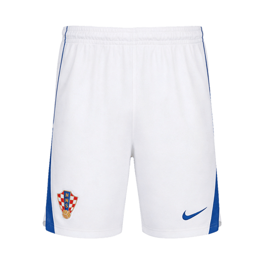 Croatia Mens Home Soccer Shorts World Cup 2026 White