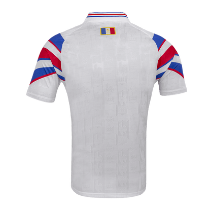 Retro France Mens Away Soccer Jersey 1996 White