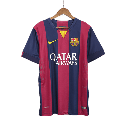 Retro SUÁREZ #9 Barcelona Mens Home Soccer Jersey 2014/15 Red&Blue