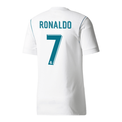 Retro RONALDO #7 Real Madrid Mens Home Soccer Jersey 2017/18 White