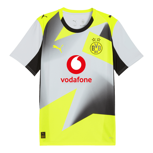 Borussia Dortmund Mens Away Soccer Jersey 2025/26 Gray