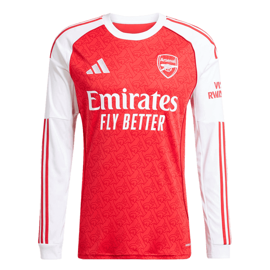 Arsenal Mens Home Long Sleeve Soccer Jersey 2025/26 Red