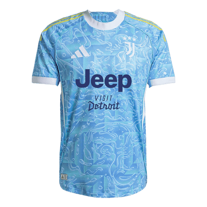 Juventus Mens Away Soccer Jersey 2025/26 Blue - Player Version