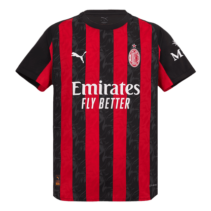 AC Milan Mens Home Soccer Jersey 2025/26 Red&Black - Player Version