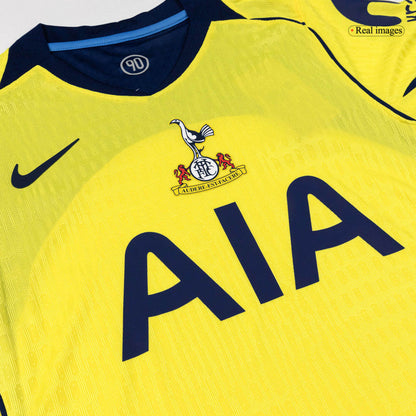 Tottenham Hotspur Mens Third Away Soccer Jersey 2025/26 Yellow - Player Version