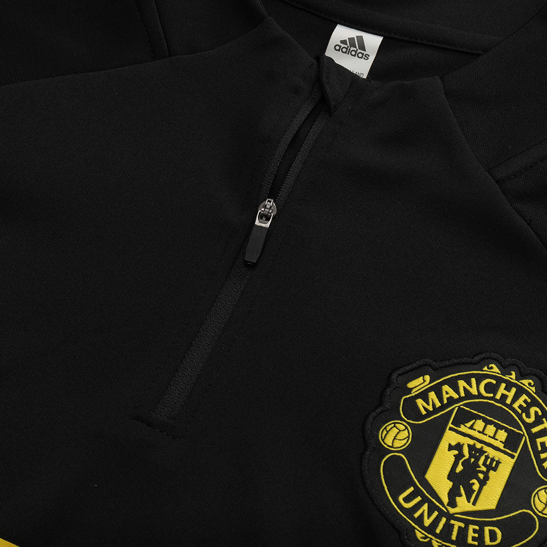 Manchester United Kids Training Tracksuit Kit 2025/26 Black