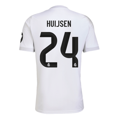 HUIJSEN #24 Real Madrid Mens Home Soccer Jersey 2025/26 White [PREMIUM]