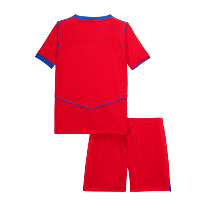 PSG Kids Third Away Soccer Kit 2025/26 Red