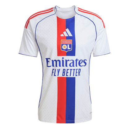 Olympique Lyonnais Mens Home Soccer Jersey 2025/26 White