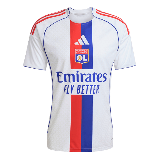 Olympique Lyonnais Mens Home Soccer Jersey 2025/26 White