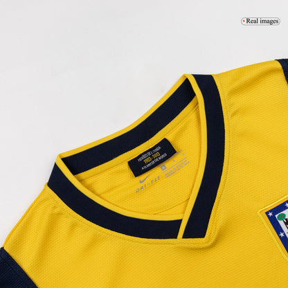 Retro Atletico Madrid Mens Away Soccer Jersey 2013/14 Yellow