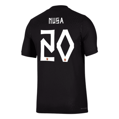 NUSA #20 Norway Mens Away Soccer Jersey World Cup 2026 Black - Player Version