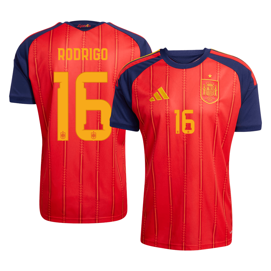 RODRIGO #16 Spain Mens Home Soccer Jersey World Cup 2026 Red [PREMIUM]