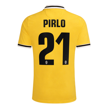 Retro PIRLO #21 Juventus Mens Away Soccer Jersey 2013/14 Yellow