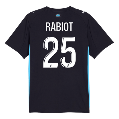 RABIOT #25 Marseille Mens Away Soccer Jersey 2025/26 Navy