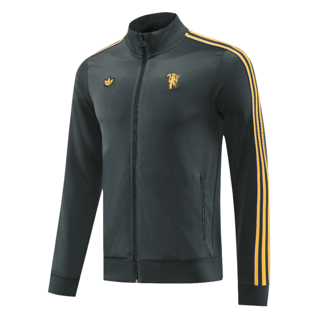 Manchester United Mens Training Tracksuit Kit 2025/26 Black
