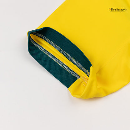 Brazil Mens Home Soccer Jersey World Cup 2026 Yellow