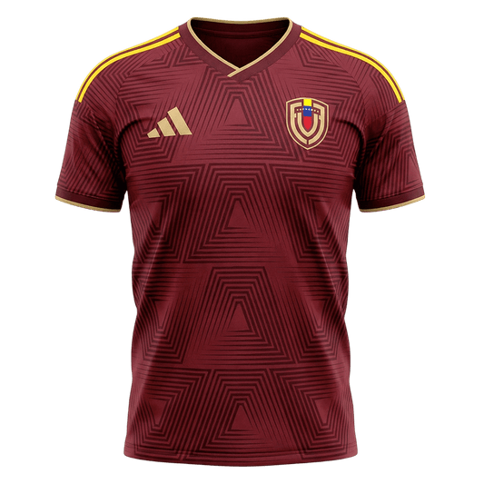 Venezuela Mens Home Soccer Jersey World Cup 2026 Red - Player Version