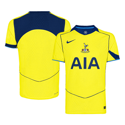 Tottenham Hotspur Mens Third Away Soccer Jersey 2025/26 Yellow - Player Version