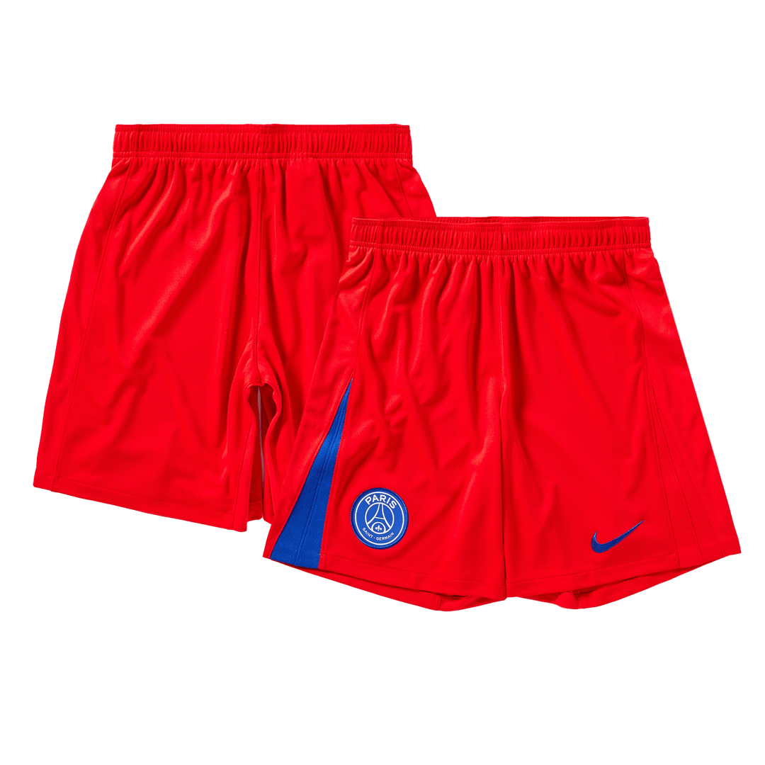 PSG Mens Third Away Soccer Kit 2025/26 Red