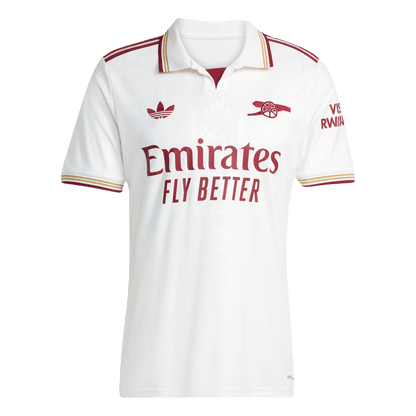 Arsenal Mens Third Away Soccer Jersey 2025/26 White