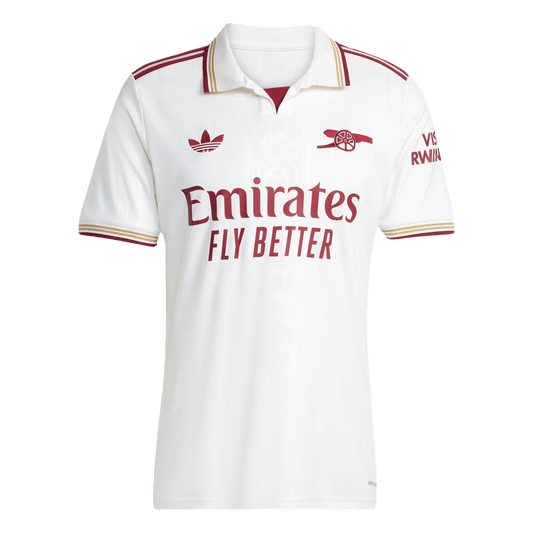 Arsenal Mens Third Away Soccer Jersey 2025/26 White