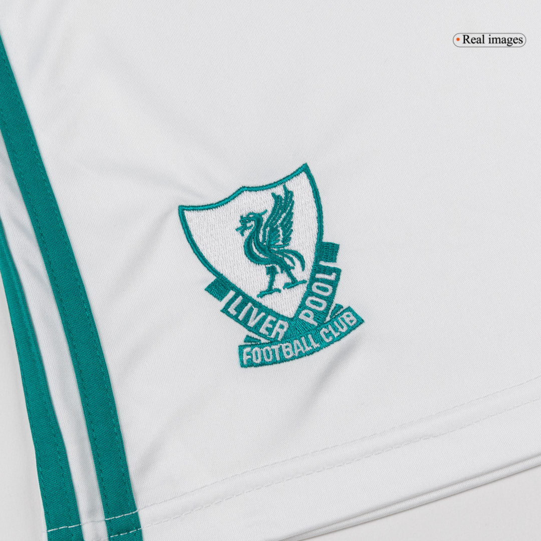 Liverpool Mens Third Away Soccer Shorts 2025/26 White